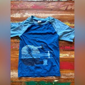 Hanna Andersson Blue Two-Tone Star Wars Swim Tee